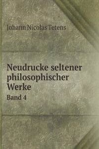 Neudrucke seltener philosophischer Werke
