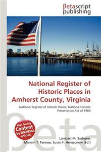 National Register of Historic Places in Amherst County, Virginia
