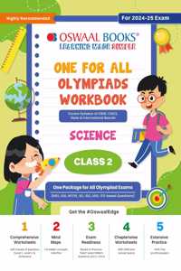 Oswaal One For All Olympiad Workbook Class 2 Science For 2024-25 Exam