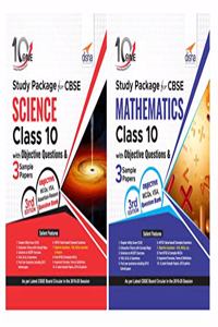 Combo 10 in One Study Package for CBSE Science & Mathematics Class 10 with Objective Questions & 6 Sample Papers 3rd Edition