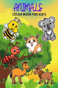 Animals Color Book For Kids
