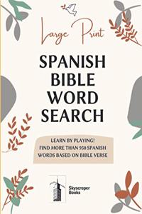 Large Print Spanish Bible Word Search