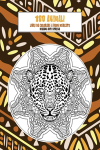 Libri da colorare a buon mercato - Disegni Anti stress - 100 Animali