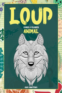 Livres à colorier - Gros caractères - Animal - Loup