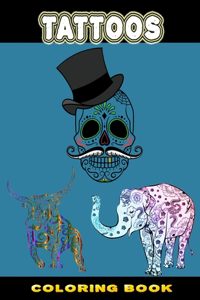 Tattoos coloring book