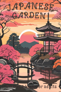 JAPANESE GARDEN coloring book for adults
