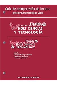 Florida Holt Ciencias y Tecnologia Guia de Comprehension de Lectura/Florida Holt Science & Technology Reading Comprehension Guide: Nivel Rojo/Level Red