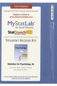 New Mylab Statistics with Pearson Etext -- Standalone Access Card -- For Statistics for Psychology