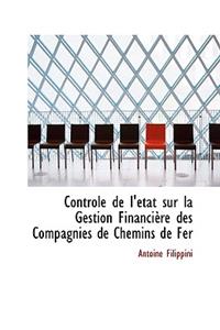 Controle de L'Etat Sur La Gestion Financiere Des Compagnies de Chemins de Fer