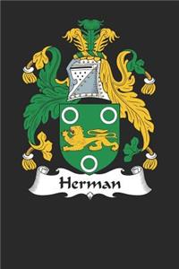 Herman: Herman Coat of Arms and Family Crest Notebook Journal (6 x 9 - 100 pages)