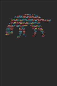 Setter Journal - Setter Notebook 'Word Cloud' - Gift for Setter Lovers