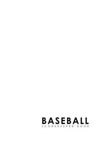 Baseball Scorekeeper Book