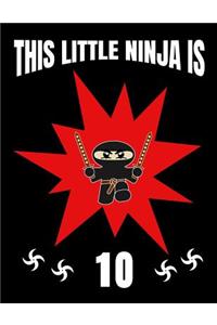 This Little Ninja Is 10