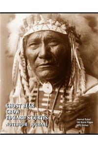 Ghost Bear, Crow - Edward S Curtis - Notebook/Journal