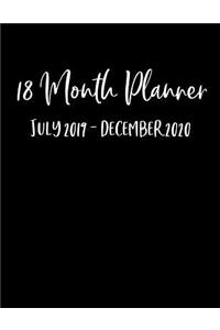 18 Month Planner July 2019 - December 2020