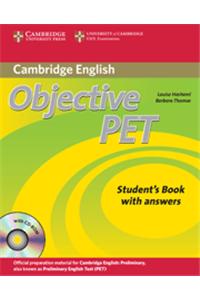 Objective Pet Students Book With Answers With Cd-Rom South Asian Edition