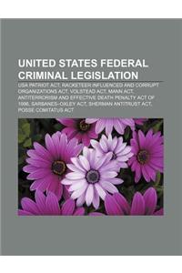 United States Federal Criminal Legislation