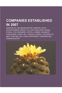 Companies Established in 2007