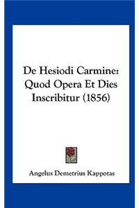 De Hesiodi Carmine