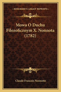 Mowa O Duchu Filozoficznym X. Nonnota (1782)