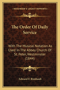 Order Of Daily Service