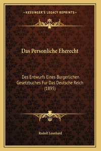Das Personliche Eherecht