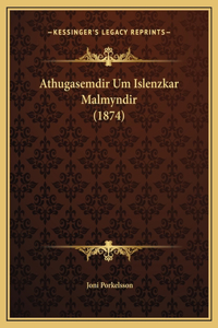 Athugasemdir Um Islenzkar Malmyndir (1874)