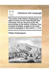 The works of Mr William Shakespear