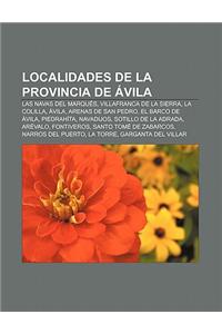 Localidades de La Provincia de Avila