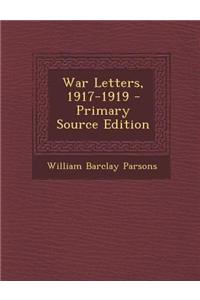 War Letters, 1917-1919