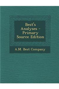 Best's Analyses