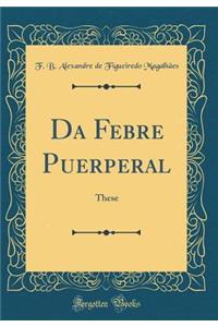 Da Febre Puerperal