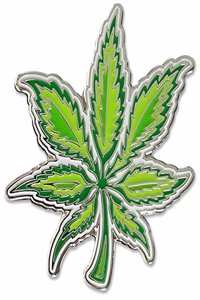 Enamel Pin Weed