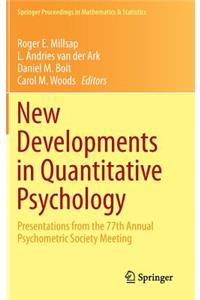 New Developments in Quantitative Psychology