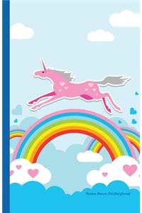 Rainbow Unicorn Dot-Grid Journal