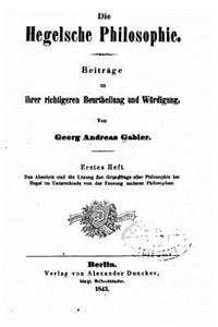 Die Hegelsche Philosophie