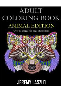 Adult Coloring Book: Animal Edition