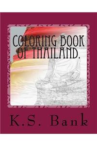 Coloring book of Thailand.