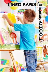 Lined Paper For Preschool