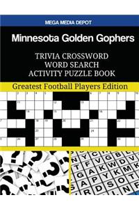 Minnesota Golden Gophers Trivia Crossword Word Search Activity Puzzle Book