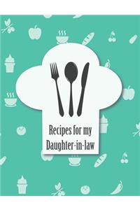 Recipes for my Daughter-in-law