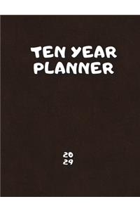 Ten Year Planner 20 - 29