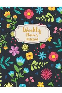 Weekly Planner Notepad: Weekly Planner Appointment Book 2019-2020