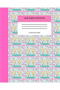 Wide Ruled Notebook Composition Book