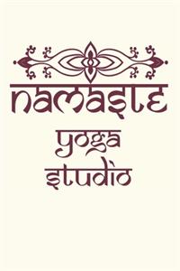 Namaste Yoga Studio Notebook Diary Exercise Tracker