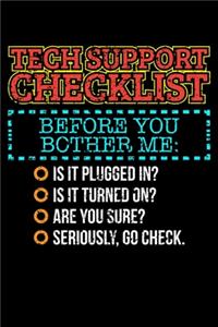 Tech Support Checklist Before You Bother Me
