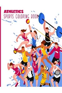 Athletics Sports Coloring Book