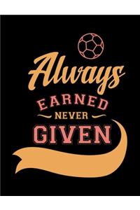 Always Earned Never Given