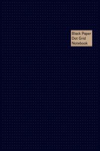 Black Paper Dot Grid Notebook