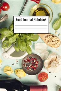 Food Journal Notebook: Food Notebook To Document Daily Carbs Fat Sugar Protein Calories Fiber For Dieting - Food Journal Logbook